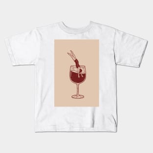 Dive Into Wineglass Kids T-Shirt